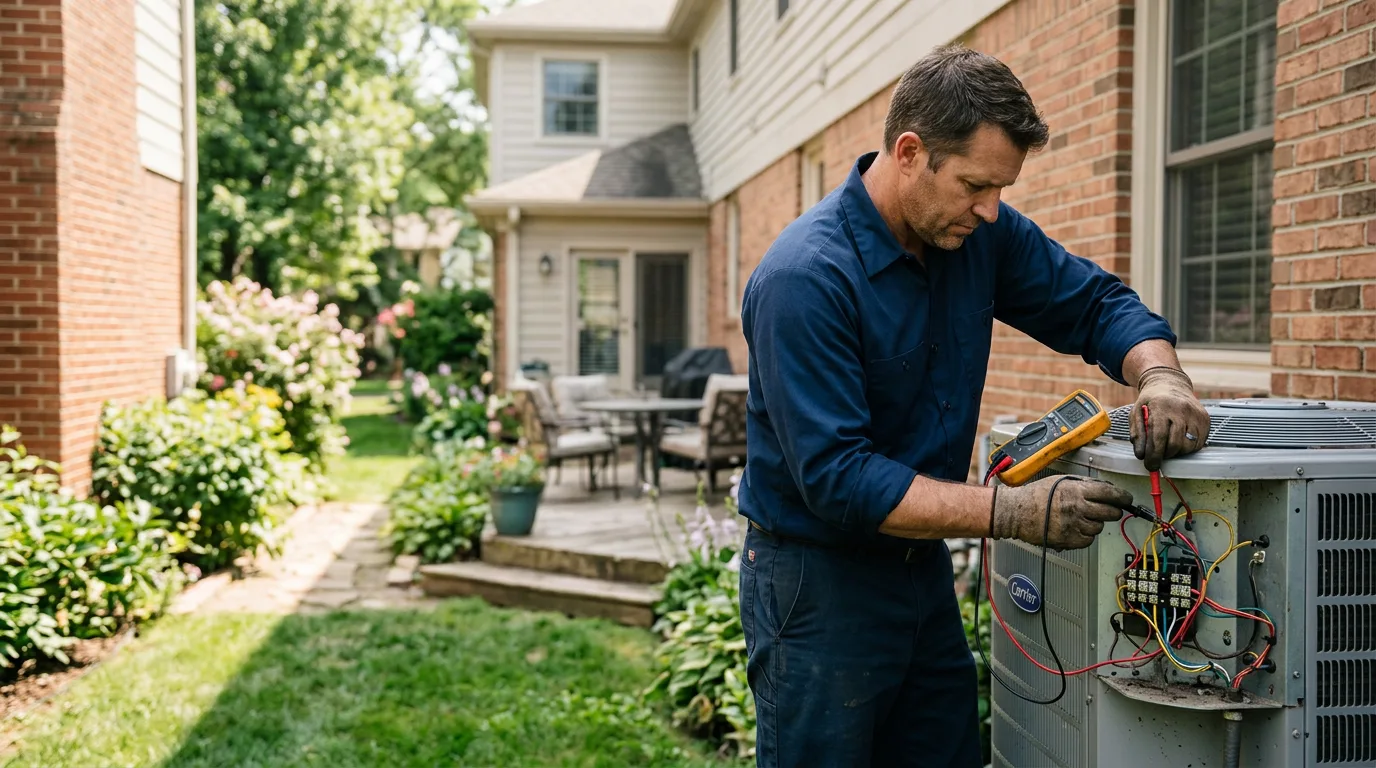 HVAC technician working near Rib Lake, WI